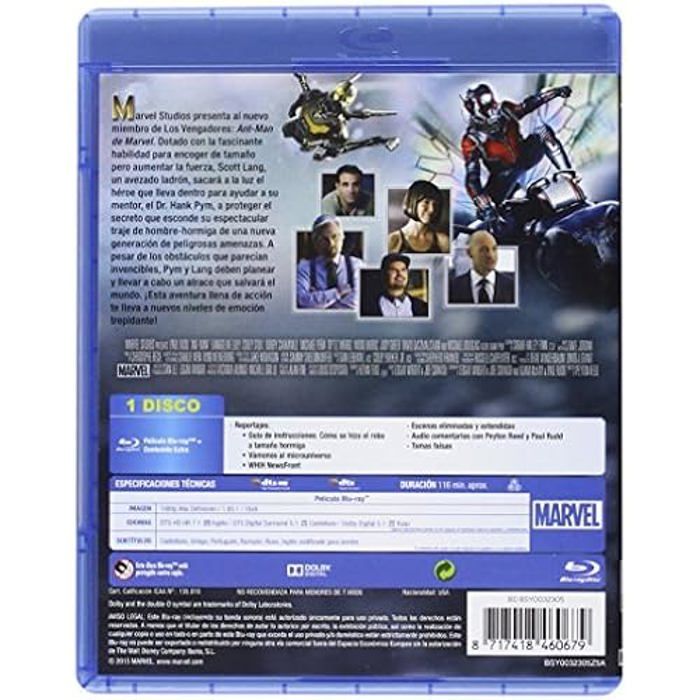 Blu-Ray - Ant-Man - Multilingue - Action - Tous Publics