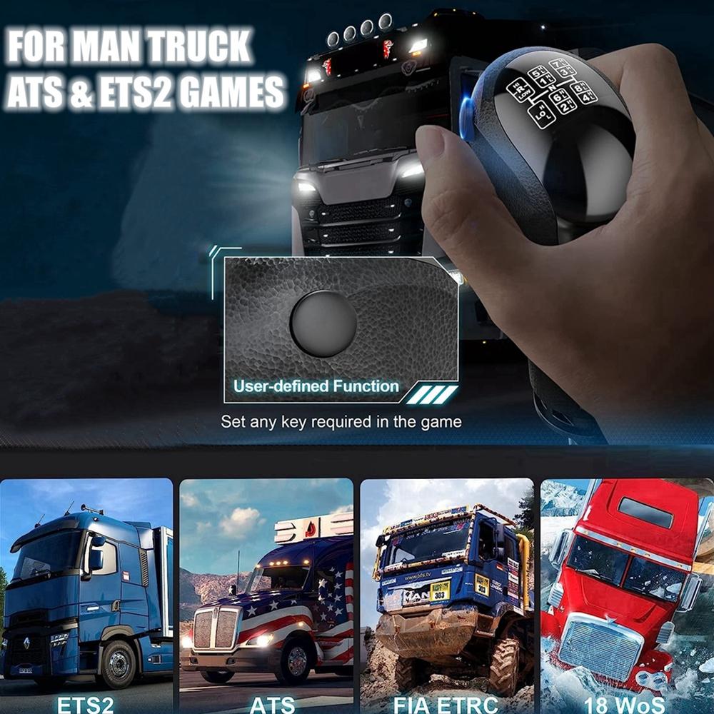Truck Simulator PC USB ручка переключения передач для Logitech G29 G27 G25 G923 Thrustmaster TH8A High Low ручка переключения передач для ATS ETS2