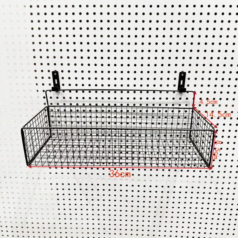Eco-Friendly Odorless Metal Pegboard with No-Drill Hanging Baskets