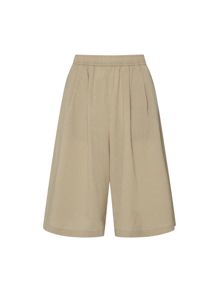 K2 Signature New Flowy Bermuda Pants W_Y.Beige