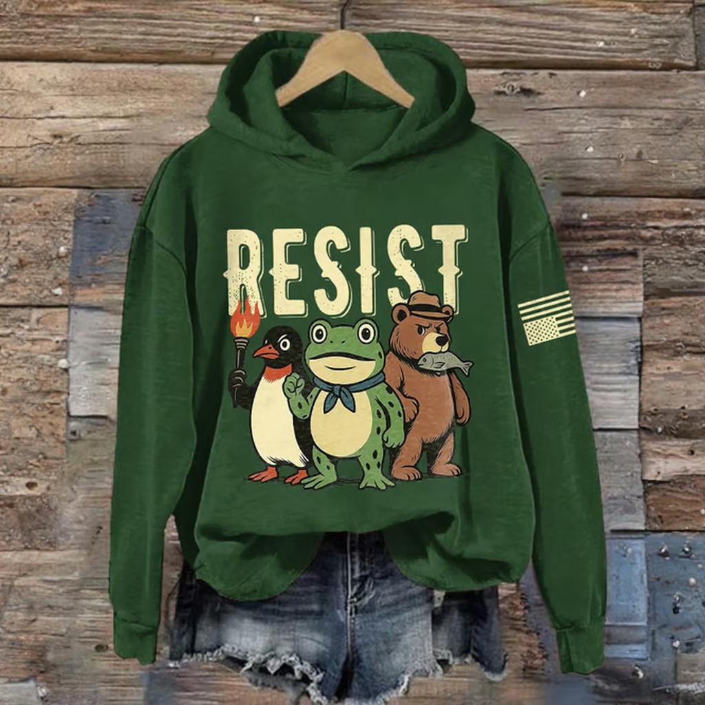 Women's Fashion Daily Versatile Casual Sweatshirts Long Sleeve Hooded Top Sweatshirts