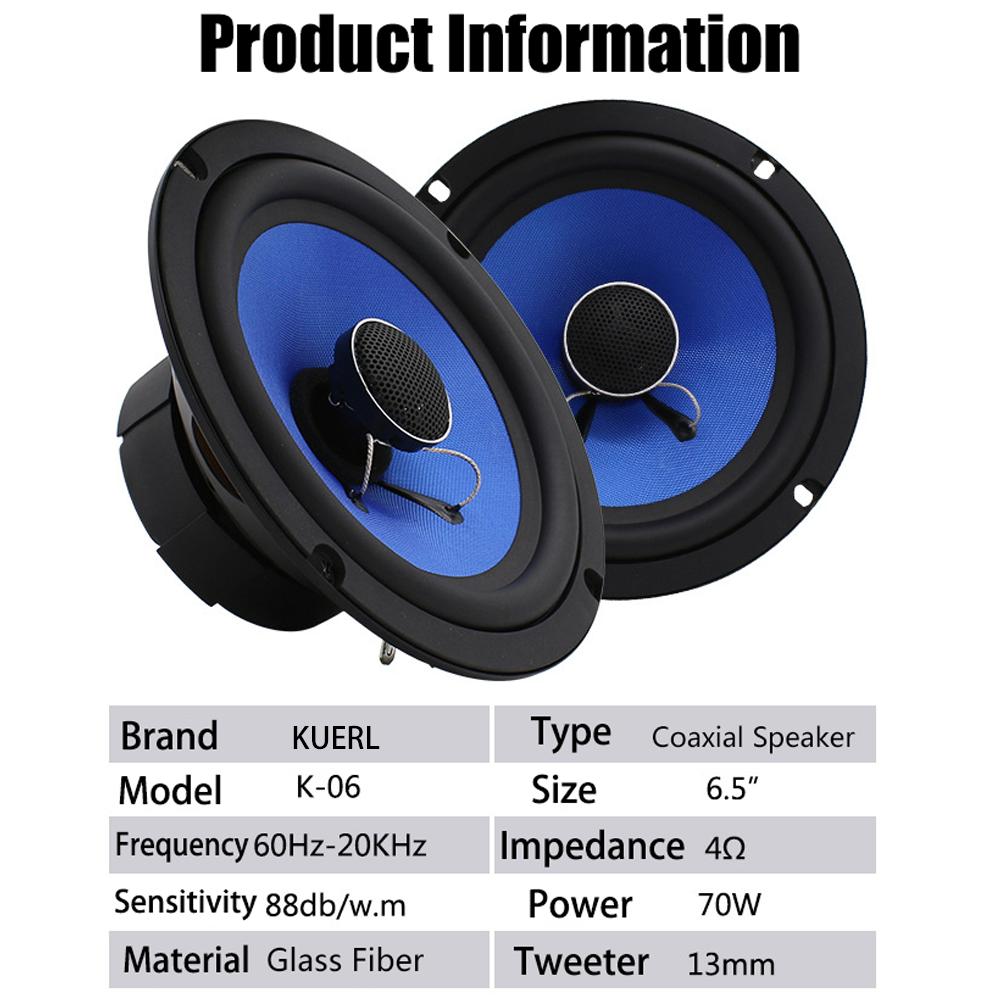 6,5-дюймовые автомобильные коаксиальные динамики HIFI для дверей автомобиля, автомобильные аудиосистемы, стереосистемы с полным диапазоном частот, универсальные автомобильные аудиосистемы