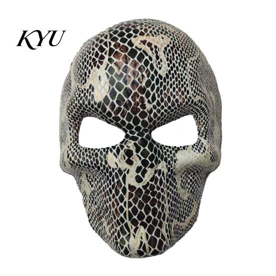 Comfortable Carnival Face Cushion Day of The Dead Skull Masque, Halloween Sugar Full Realistic Masque for Adults Masquerade Party Accessory