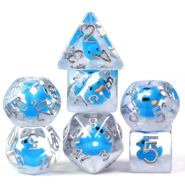 Cusdie Милые Животные Набор Кубиков DnD Из Смолы D4 D6 D8 D10 D% D12 D20 Многогранные Кубики для D&D Pathfinder Настольных Ролевых Игр