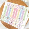 100PCS Thank You Seal Stickers Handmade Multicolor Long Strip Label DIY Accessories Self-adhesive Wrapping Decorative Sticker