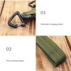 Triangle Quick Release Gloves Hook Adjustable Webbing Gloves Hook Camping Carabiner  Glove Storage