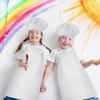 2 Pack Kids Chef Apron and Hat, Adjustable Kitchen Cooking Apron with Two Pockets for Girls Boys