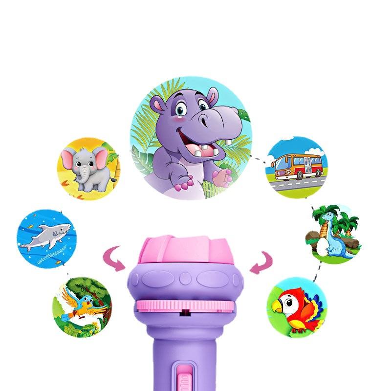 Braided Beads 24/56 imagens Projection Toy Flashlight Toys Colour Early education Souptoys Cartoon Children's gift  spacer beads