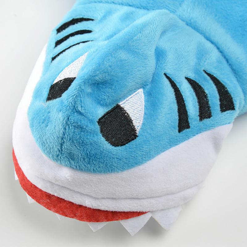 Зимняя одежда для собак, милый костюм акулы, теплое флисовое пальто для щенка, куртка, одежда для маленьких собак