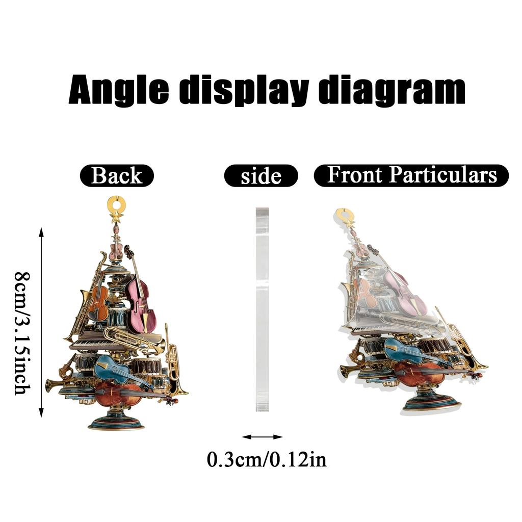 Плоская 2D подвеска, Подвеска на елку, Украшение для дома, Акриловая подвеска