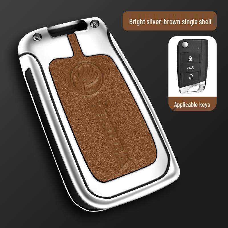 Чехол для ключа Skoda для Octavia, Fabia, Kamiq, Superb, Kodiaq, Karoq - Защитный корпус