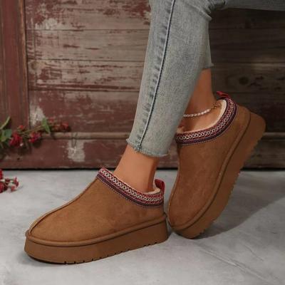 Модные зимние ботинки «Челси» для женщин, зимние новые брендовые меховые короткие плюшевые теплые туфли на плоской подошве, тапочки на платформе, шлепанцы, хлопковые туфли