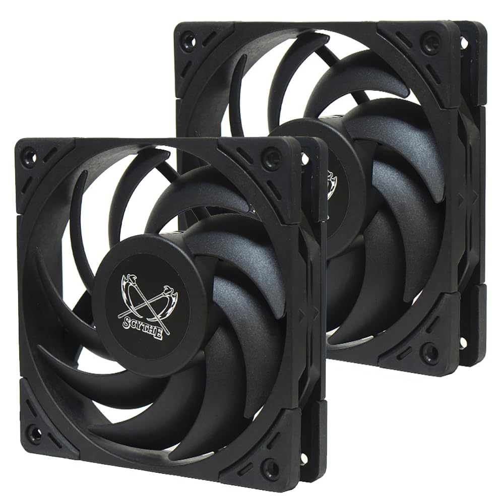 Кулер для процессора SCYTHE Size с боковым потоком MUGEN6 BLACK EDITION с двумя вентиляторами и тепловыми трубками диаметром 6 мм x6 SCMG-6000DBE