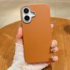 Magnetic Leather Texture Case For iPhone 13 14 Pro Max 12 11 15 16 Pro Max Luxury Built-in Metal Plate Matte Slim Silicone Cover