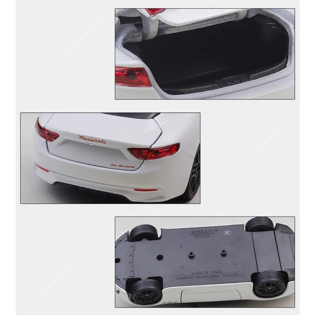 Welly 1/24 Maserati Granturismo Folgore 2023 Купе Сплав Спортивный Автомобиль Модель Литые Металлические Гоночные Автомобили Модель Автомобиля Детская Игрушка Подарок