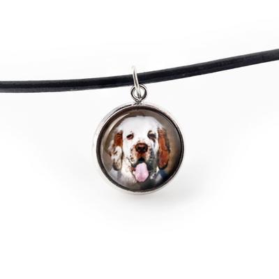 Clumber Spaniel – Necklace Pendant with Your Photo, Handmade |