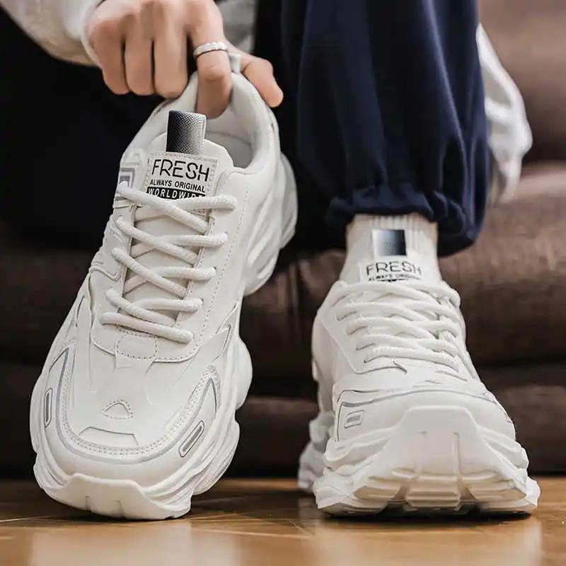Tied Thick-heeled Tenis 43 Walking Men's Shoes 13 Branded Sneakers For Men Sports Releases Global Brands Trendy