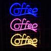 Coffee Letter Neon Sign Lamp Creative Shape Battery-Powered Flicker Free Low-Power Consumption LED Neon Light