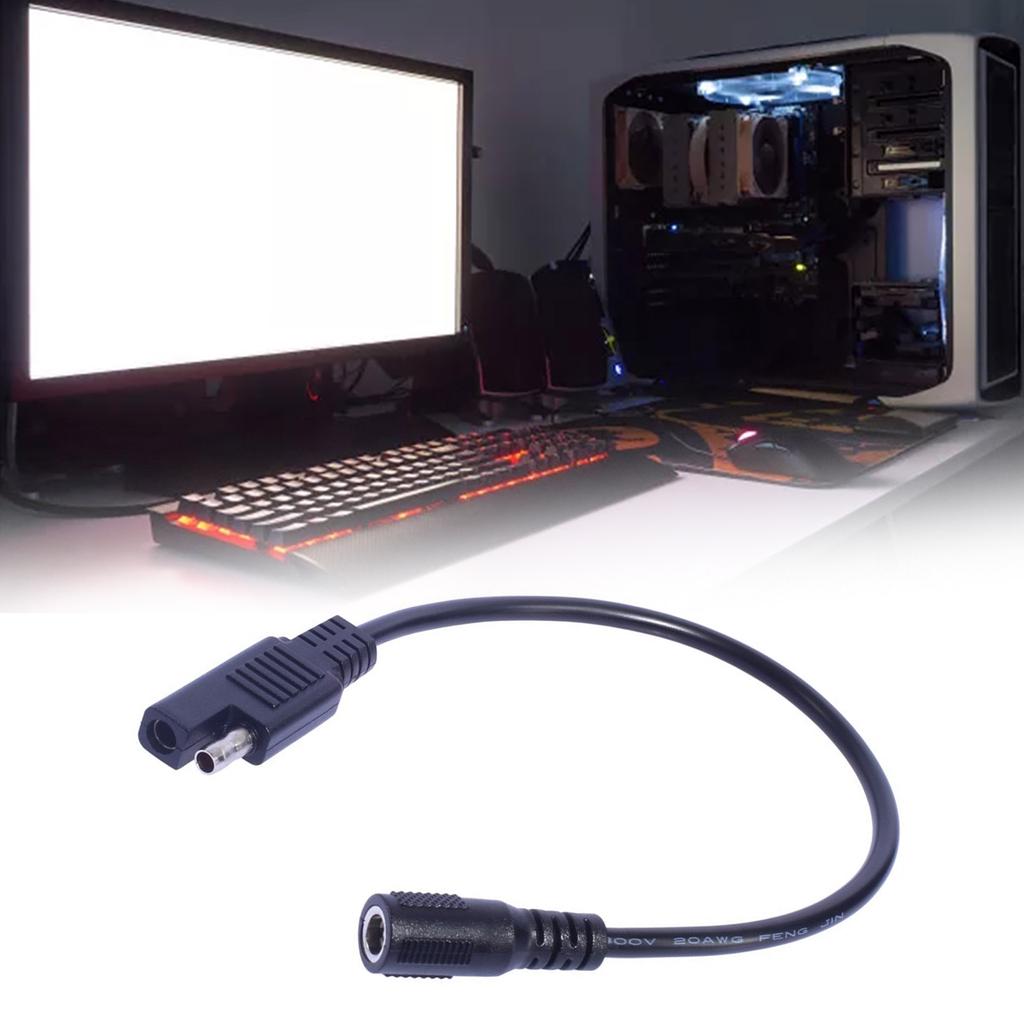 DC5521 Кабель питания «мама» на SAE, разъем SAE для солнечной панели, разъем для зарядки, удлинитель, переходной провод 20AWG