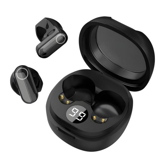 1 Pair Wireless Earphone Half-in-Ear Noise Canceling HiFi Sound Bluetooth-compatible 5.3 Earbuds Sports Running Headphone Earpiece
