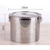 Круглое отверстие 304 Нержавеющая сталь Мешочек для приправ Коробка для специй для супа с подливой Корзина для рассола Горшочек для горячего шлака Дуршлаг Фильтры
