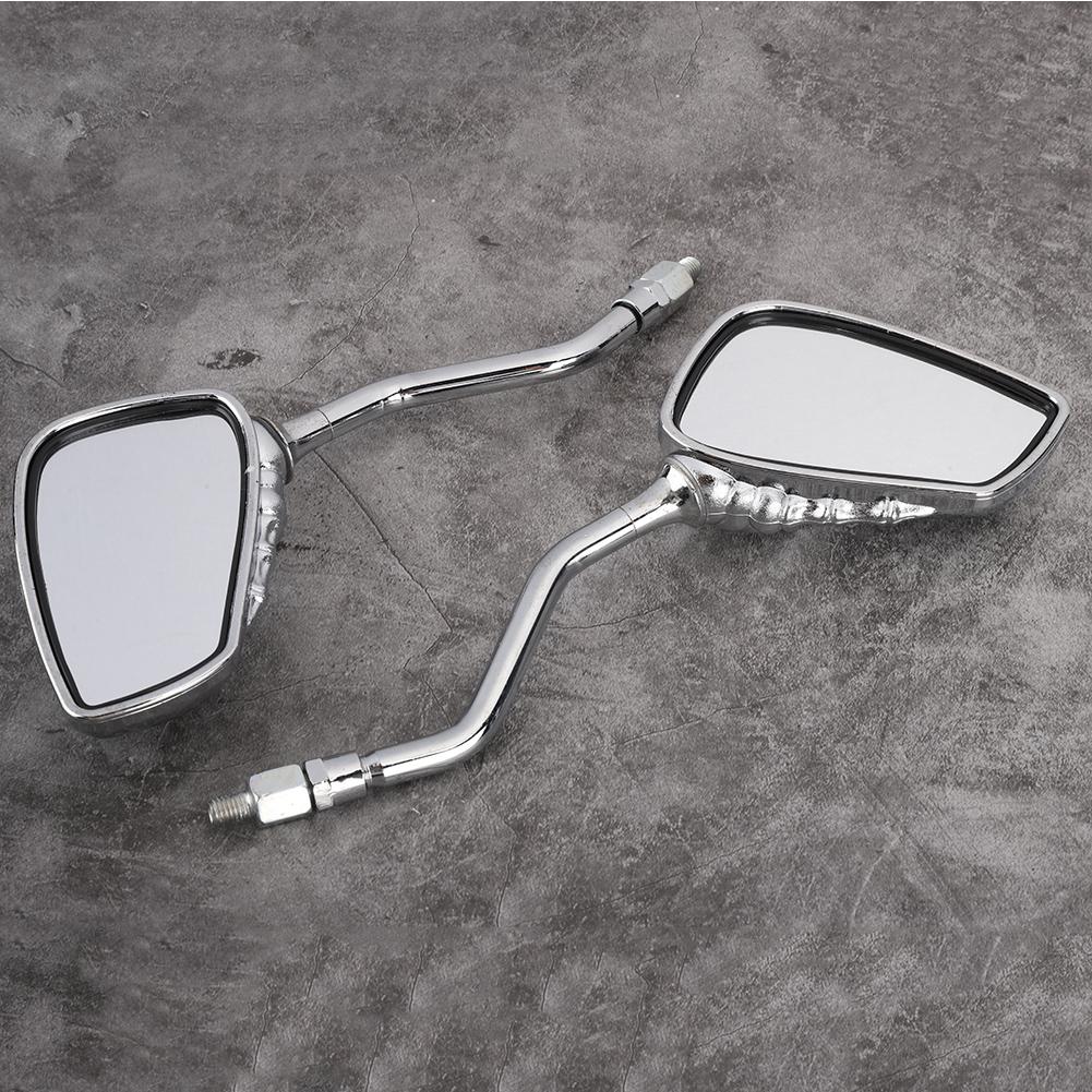 2 шт. Мотоциклетные зеркала заднего вида Рука-скелет Коготь Мотоцикл Мотоцикл Боковые зеркала заднего вида Гальваническое покрытие