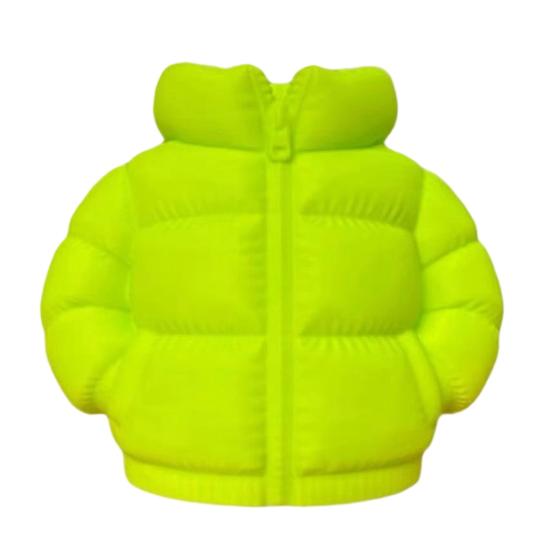Rainbow Down Coat Pen Holder, 3D Printed Puffer Jacket Desk Organizer, Creative Storage for Stationery And Brushes
