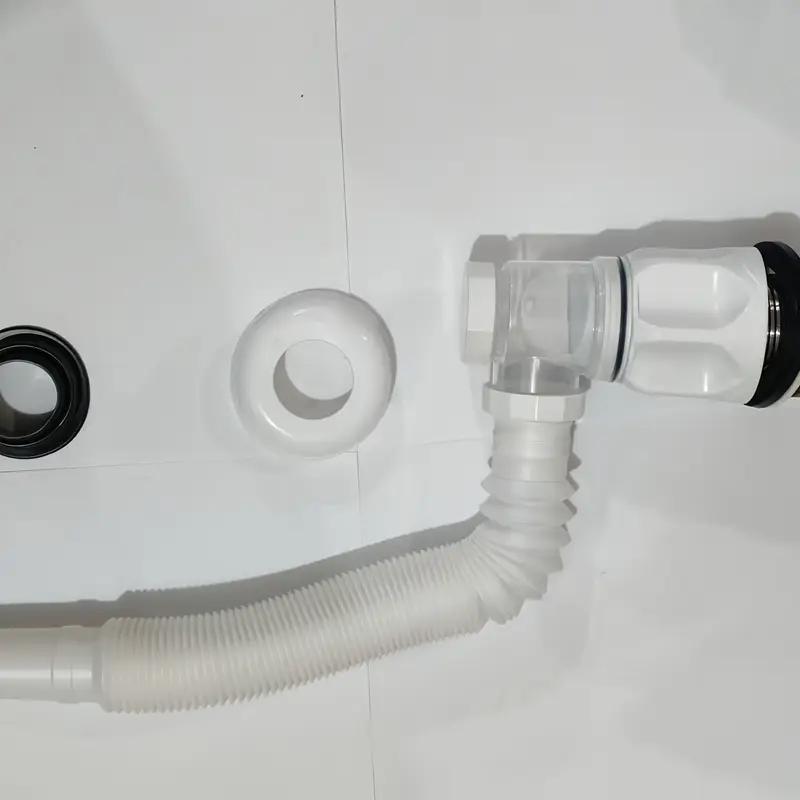 Комплект для слива раковины в ванной комнате, металлическая сливная труба P-Rap для раковины с эластичной и расширяемой конструкцией для сливных отверстий 1-1/4 дюйма и 1-1/2 дюйма, предотвращение запаха