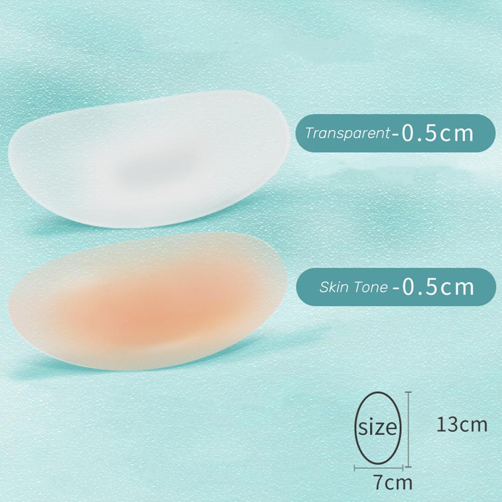 1 пара натуральных мягких силиконовых противоскользящих подплечников, невидимые подплечники, подушки Push-Up, многоразовые, самоклеящиеся, унисекс