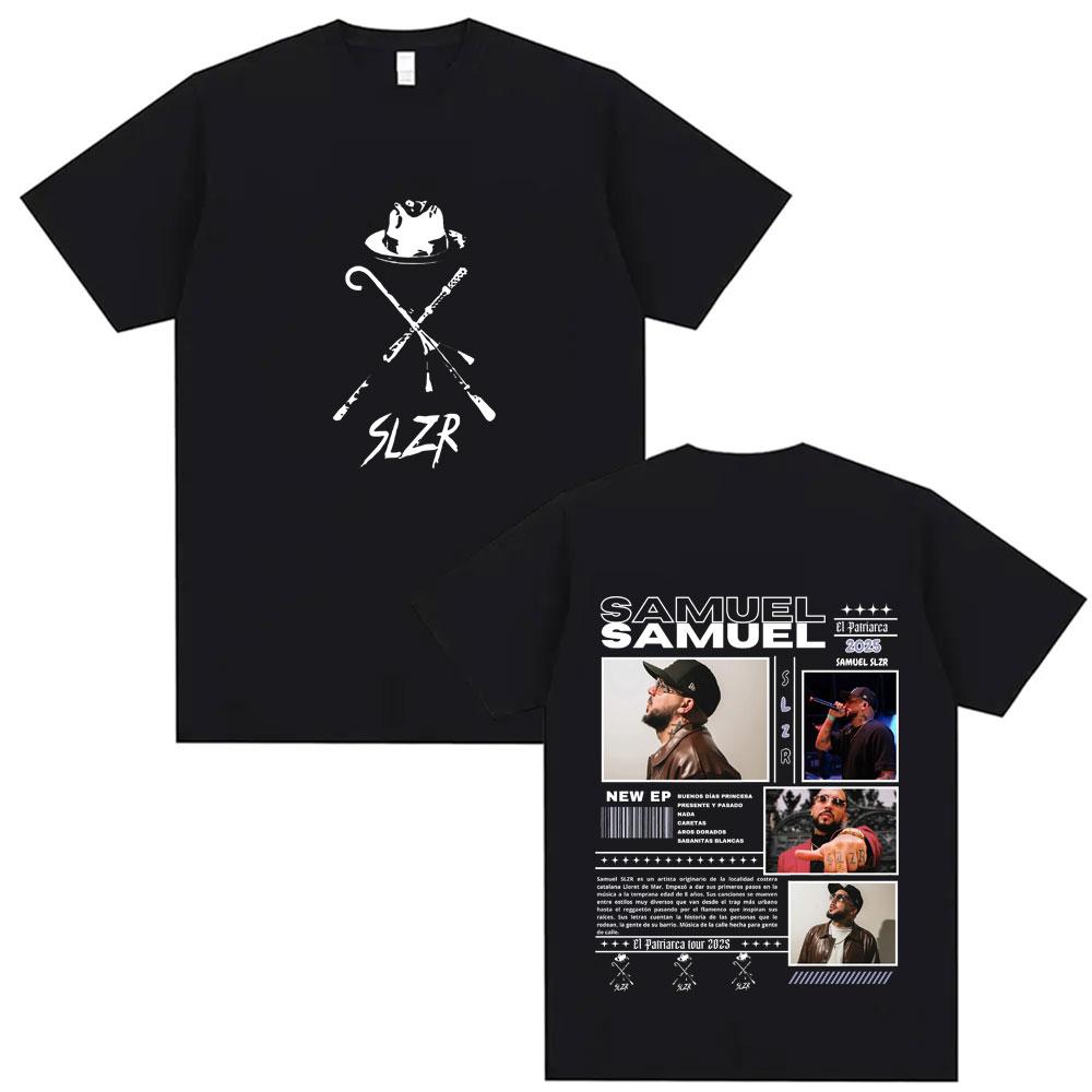 Rapper Samuel Slzr Tour T Shirts Unisex Women Hip Hop Pop Music Tshirts Harajuku Gothic Style Casual Oversized T Shirt