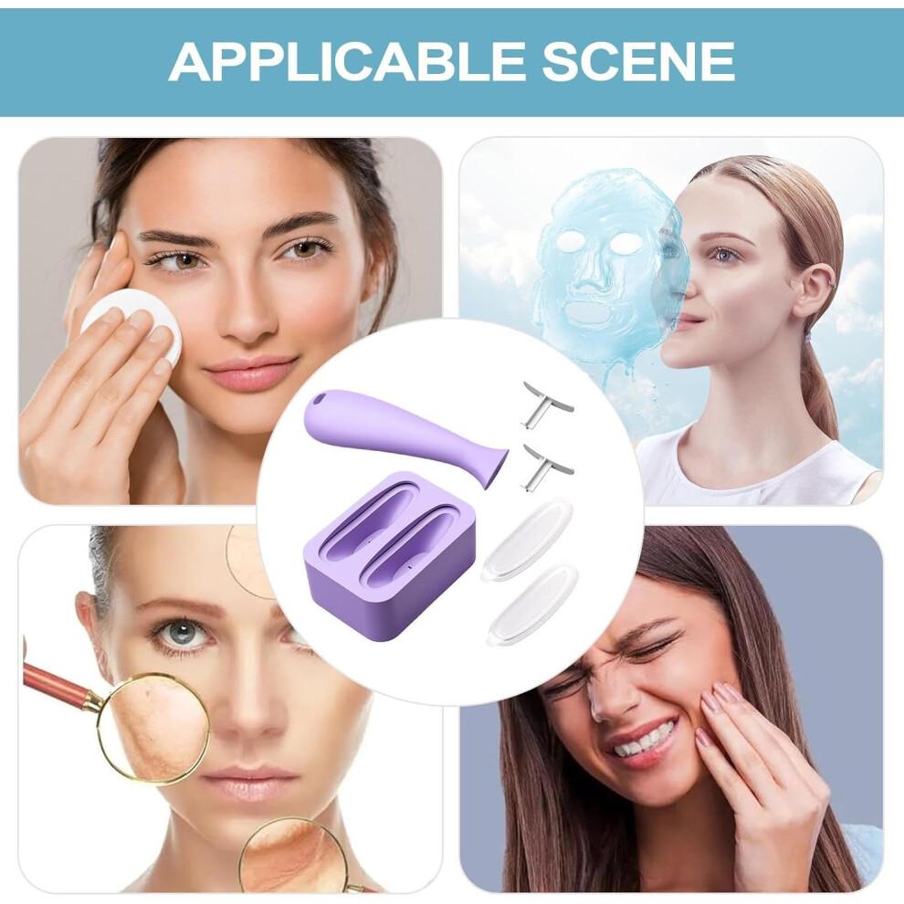 Ice Face Mold | Silicone Ice Face Roller for Cooling, Relaxing Skincare Routine, Facial Contour Shaping for Women and Men