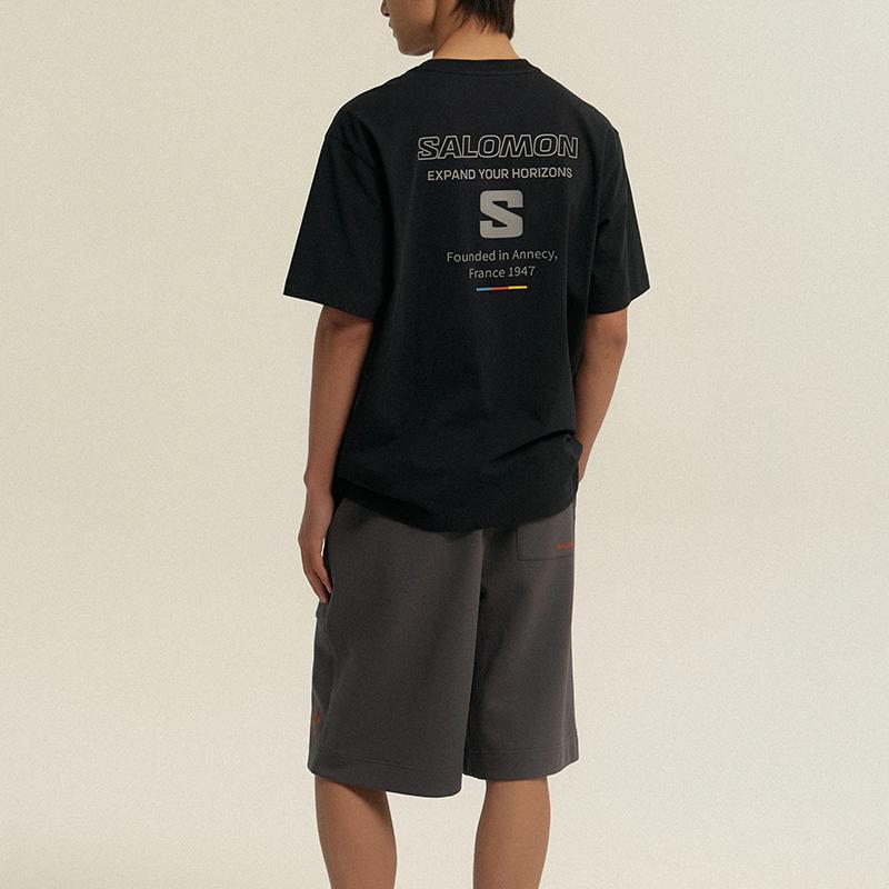 New SALOMON UNI T Shirt Unisex Black C28083