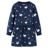 Navy Blue Long-sleeved Dress for Children 92/104/116/128/140
