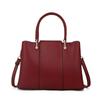 Aidrani Новая вместительная женская сумка из коровьей кожи, модная контрастная сумка красного цвета