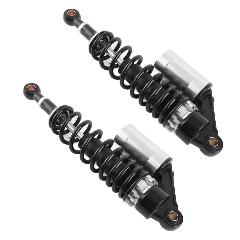 Пара 340мм Мотоциклетный Амортизатор Задняя Подвеска Пружина Универсальный для Квадроцикла Внедорожника Черный Серебристый