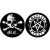 Коврик для проигрывателя проигрывателей Motley Crue Pentagram Skull