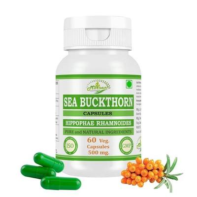 Морсан Нутраведа Облепиха (Hippophae rhamnoides) Экстракт в капсулах | 60 вегетарианских капсул по 500 мг | Поддерживает здоровье кожи | Натуральная веганская формула