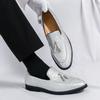 Classic Fashion Green Man Patent Leather Shoes Big Size 46 Pointed Toe Men's Dress Shoes Slip-on Wedding Shoes for Men Footwear