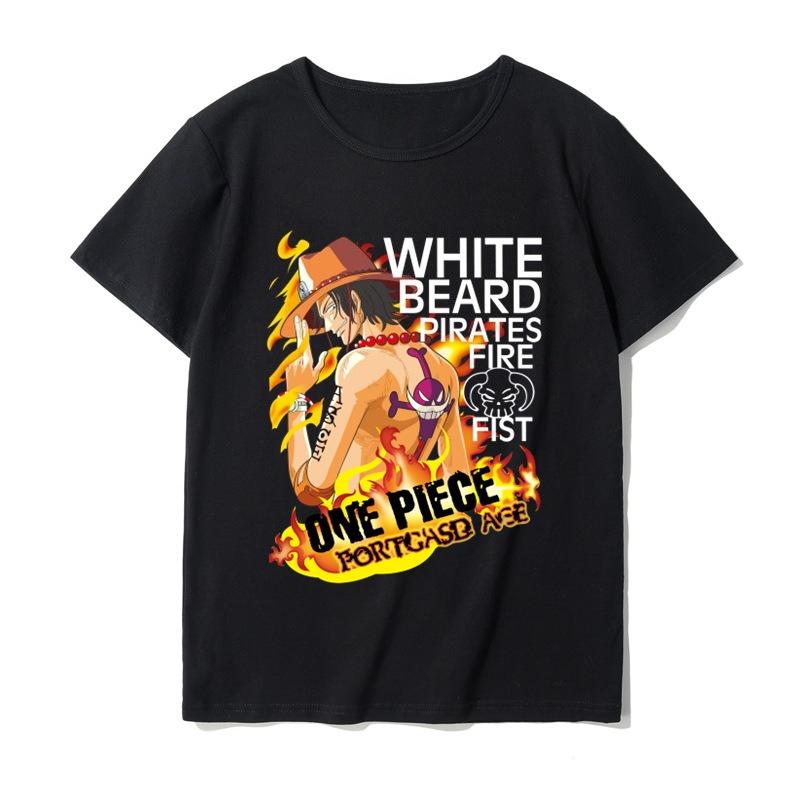 Summer Japanese Anime One Piece Luffy T-shirt Men Women Short Sleeve Oversized Casual Tee Cotton Unisex Hip Hop Streetwear Loose