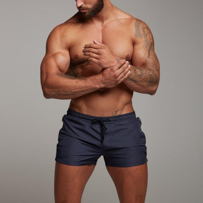 Новые модные летние мужские тонкие брюки, быстросохнущие шорты, повседневные спортивные шорты для пляжного спортзала и тренировок