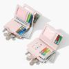 Multi-Cards Slot Credit Cards Holder PU Leather Mini Coin Pocket Fashion Zipper Coin Purse  Travel