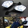 Motorcycle Mirror Ninja 250R Ninja 250 Ninja 1000 ZX6R ZX14R Motorcycle Rearview Mirror Rear View Side Mirror (Size : Carbon1)