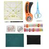 Fabric Cutter Set Cloth Cutting Tool Kit with Cutting Mat Replacement Blades for Sewing