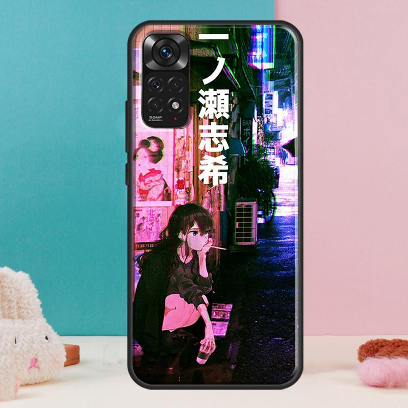 Чехол Vaporwave Glitch Anime для Xiaomi Redmi Note 14 12 11 9 10 13 Pro 9S 10S 11S 12S Redmi 13C 10C 12C 14C