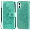 For Sony Xperia 10 VI Case Floral Pattern PU Leather Wallet Stand Phone Cover