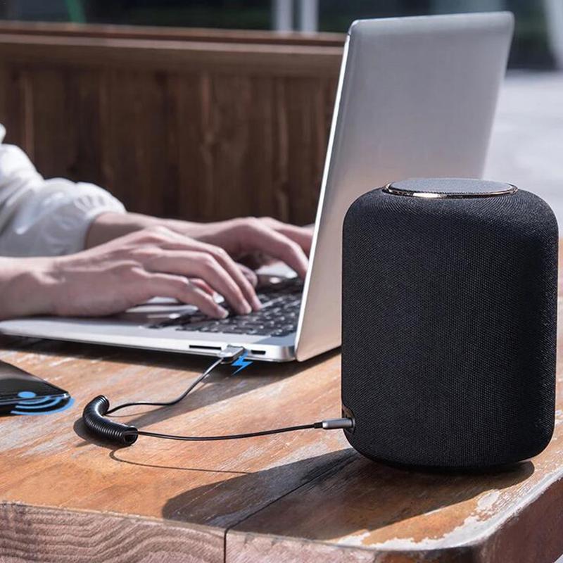 Беспроводной адаптер для автомобиля, металлический беспроводной приемник с интерфейсом 3,5 мм, металлический автомобильный адаптер, громкая связь, микрофон, навигация