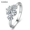 Классическое кольцо Lindon из медного сплава с цирконием, женские ювелирные изделия, свадебный подарок для вечеринки