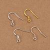 18K Solid Gold Color-Retaining Earring Hooks S925 Semi-Finished Handmade DIY Jewelry Components