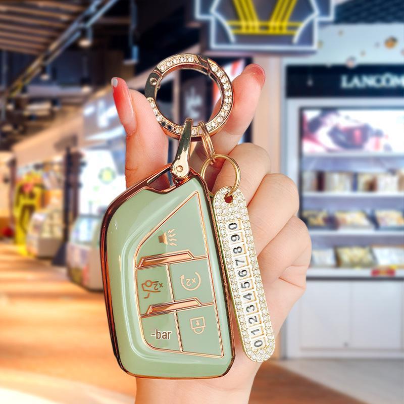 Cadillac Key Case Full Cover for CT5, CT4, CT6, XT5, XT4, XT6, ATSL - High-End Car Shell Buckle