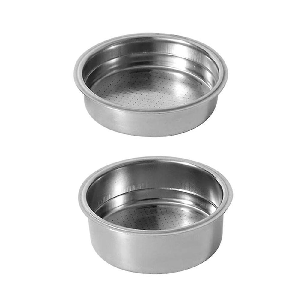 Pressurised filter basket for stainless steel coffee machines 51mm 2 pcs